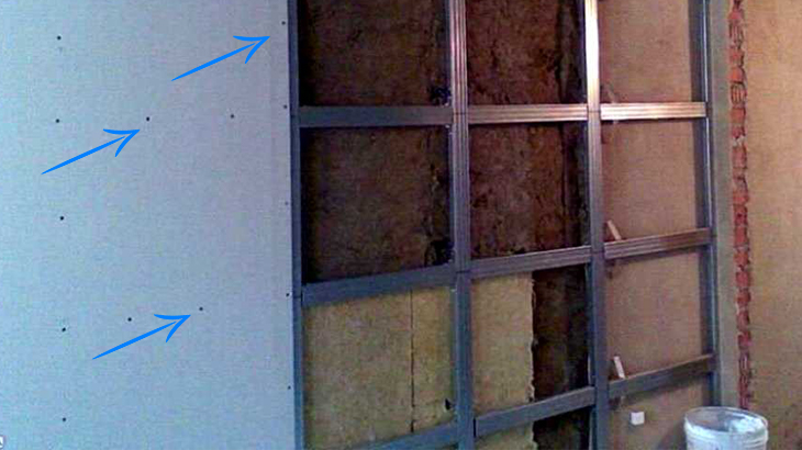 Как сделать монтаж гипсокартона на стену: технология крепления листов на каркас